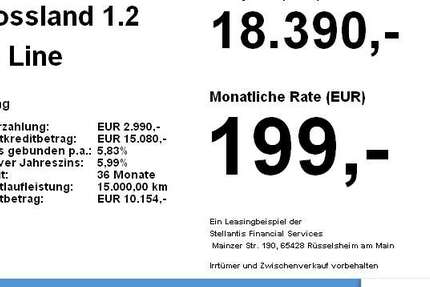 Opel Crossland 45.333 km 18.390 &euro; München 81673