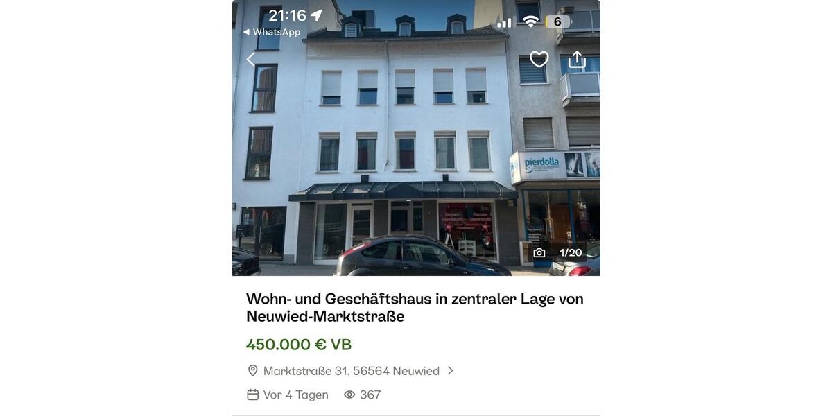 Mehrfamilienhaus, Wohnhaus Weißenthurm - 450.000&euro; | Angebot:25339806