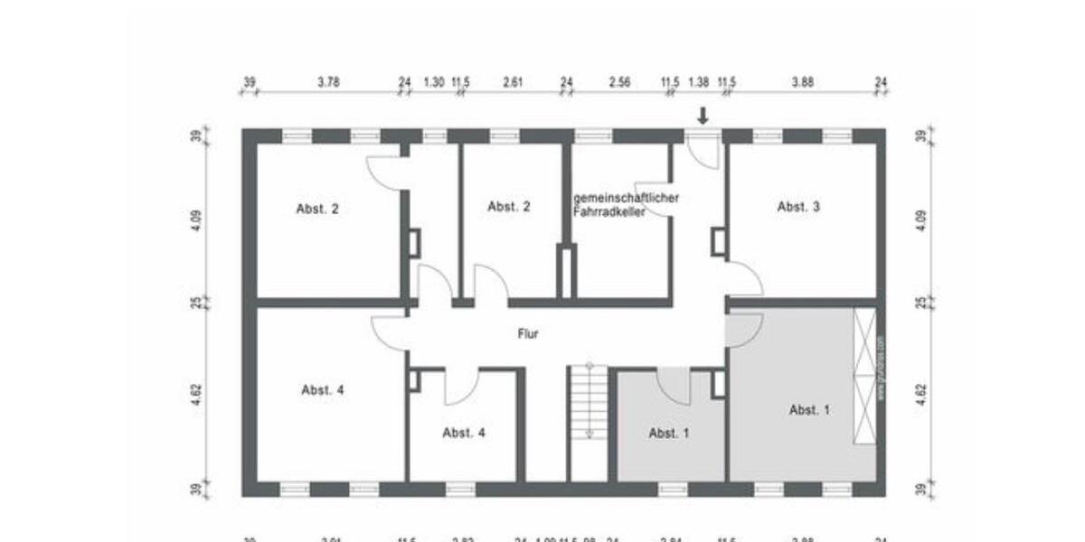 Erdgeschoßwohnung Lüneburg - 3 Zimmer, 63 m&sup2;, 179.000&euro; | Angebot:26931294