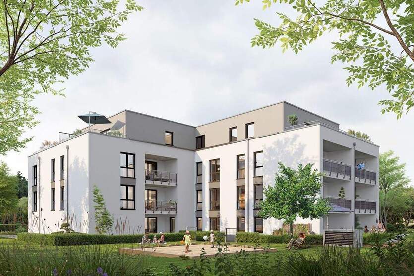 Wohnung 04 - 78,4 m² Erdgeschoss mit Balkon 2 zimmer