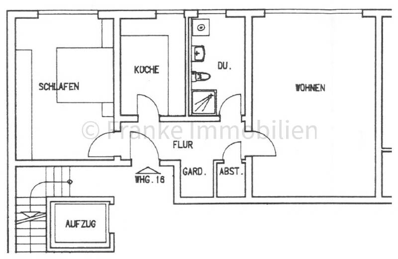 Etagenwohnung Dresden Friedrichstadt - 2 Zimmer, 68 m&sup2;, 165.000&euro; | Angebot:26289830