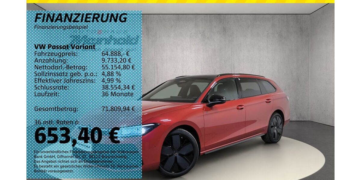 VW Passat Variant 5.000 km 64.888 &euro; Auerbach/Rebesgrün 08209