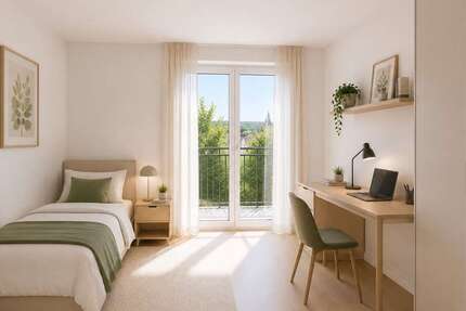 Wohnung Würzburg Sanderau - 2 Zimmer, 48 m&sup2;, 843&euro; | Angebot:27357653