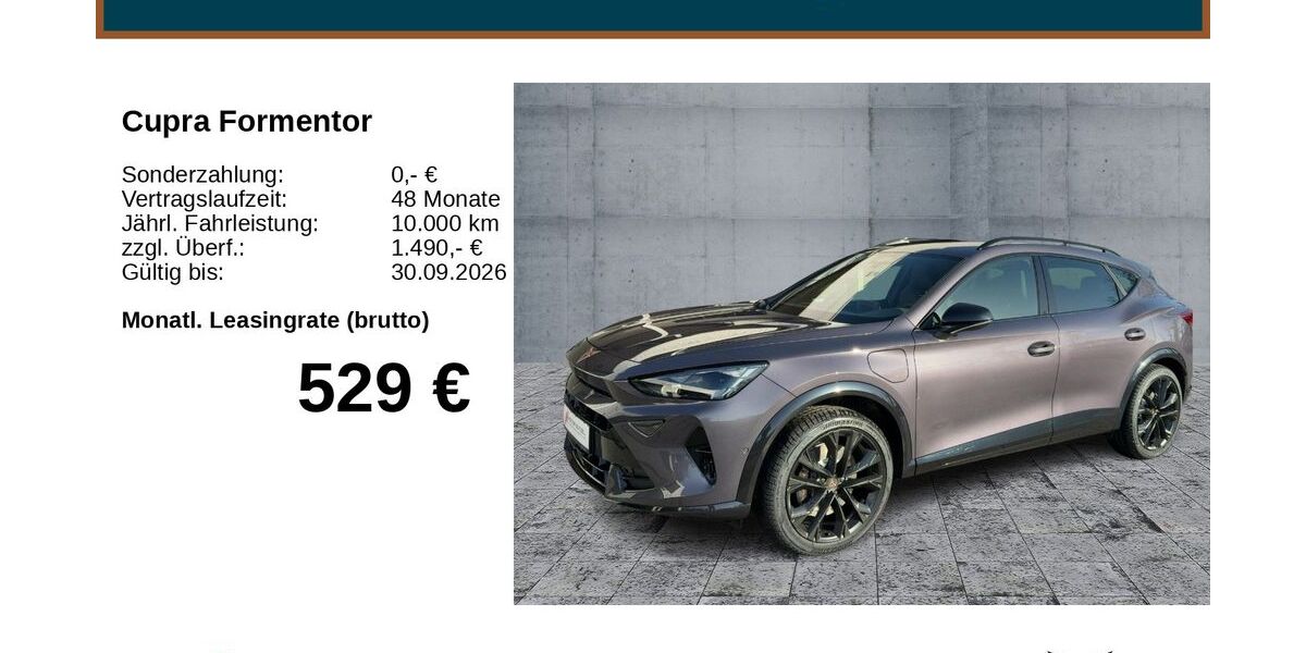 Cupra Formentor 1.500 km 49.970 &euro; Mitterteich 95666