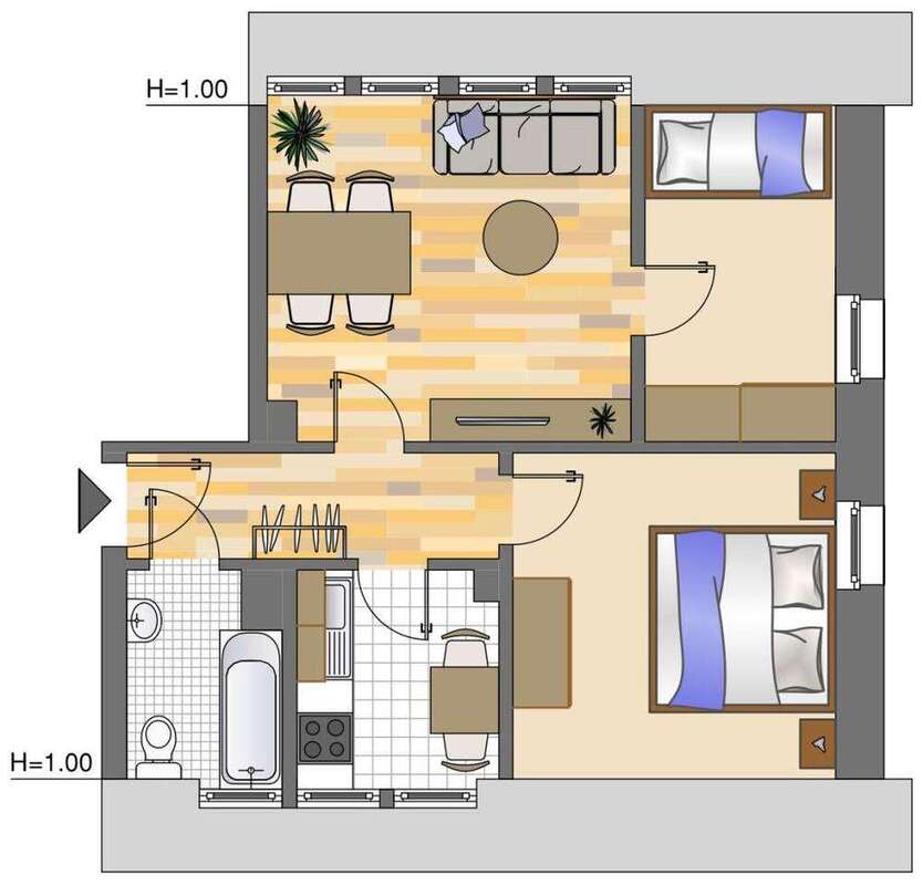 Wohnung zum Mieten in Dortmund 416 € 44.51 m²