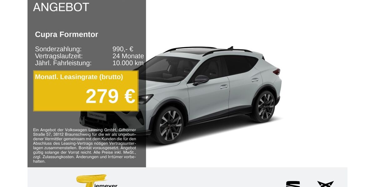 Cupra Formentor 16.074 km 43.660 &euro; Hemer 58675