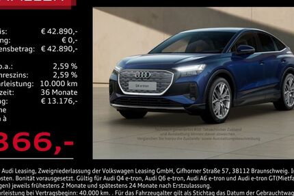 Audi Q4 e-tron 7.915 km 42.890 € Ingolstadt 85057
