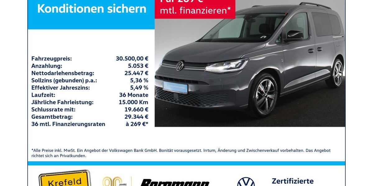 VW Caddy 7.189 km 30.500 &euro; Krefeld 47803