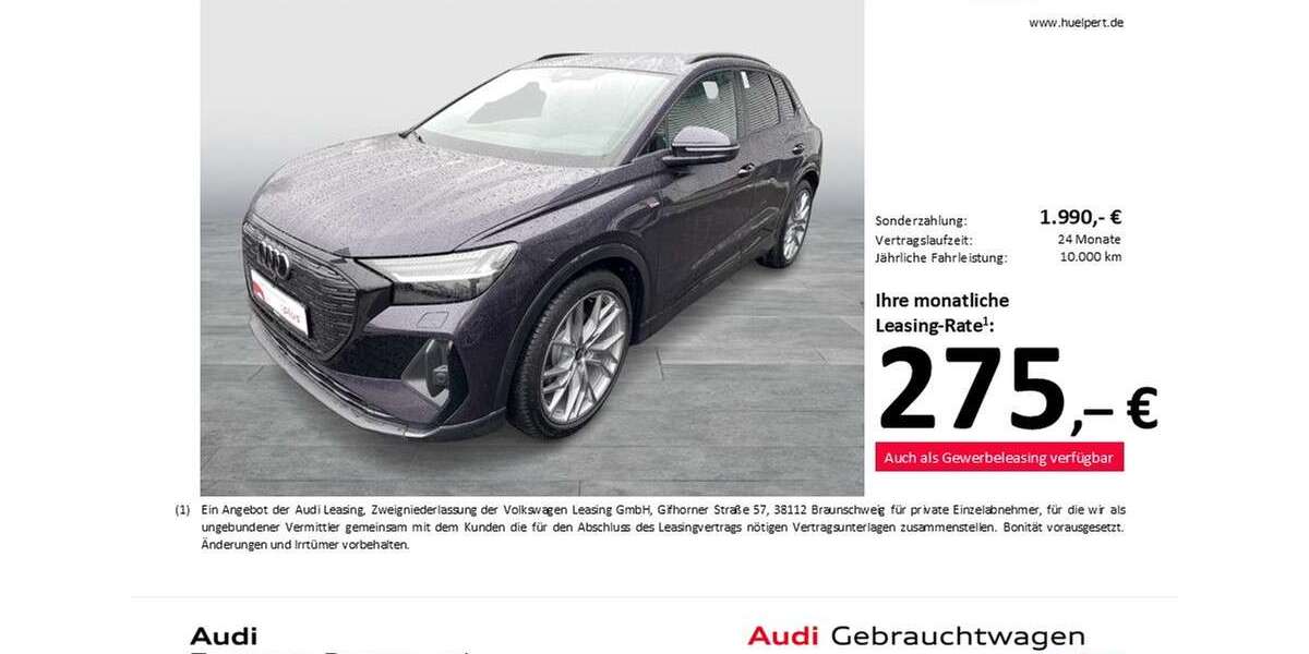 Audi Q4 e-tron 6.478 km 39.998 &euro; Dortmund 44143