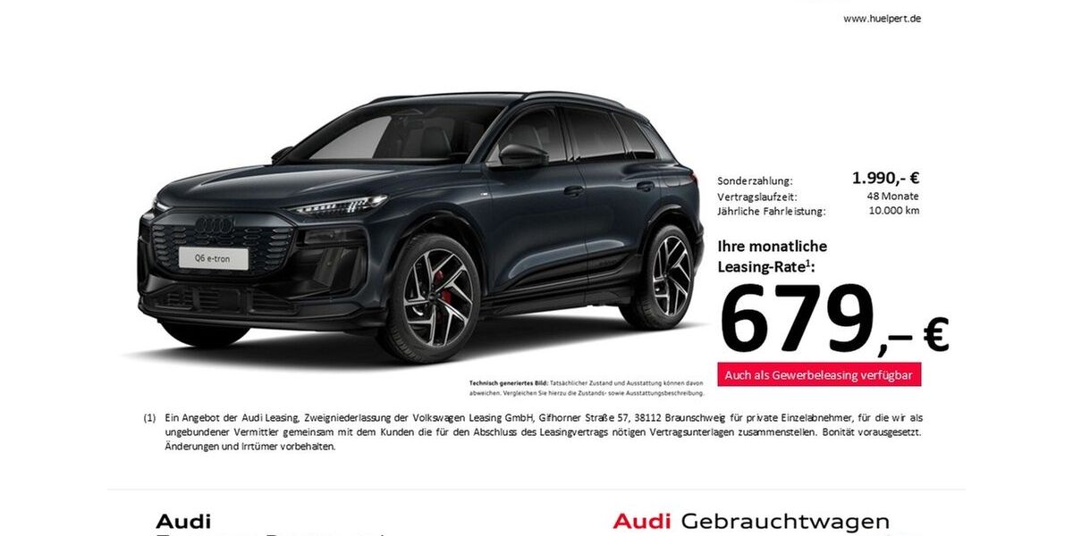 Audi Q6 e-tron 11.777 km 67.488 &euro; Dortmund 44143