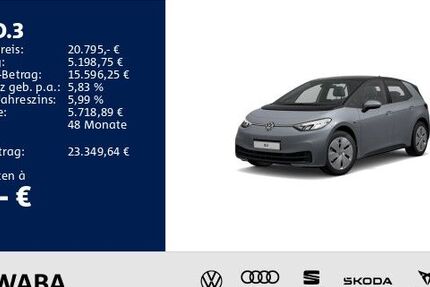 VW ID.3 52.900 km 20.795 &euro; Gersthofen 86368