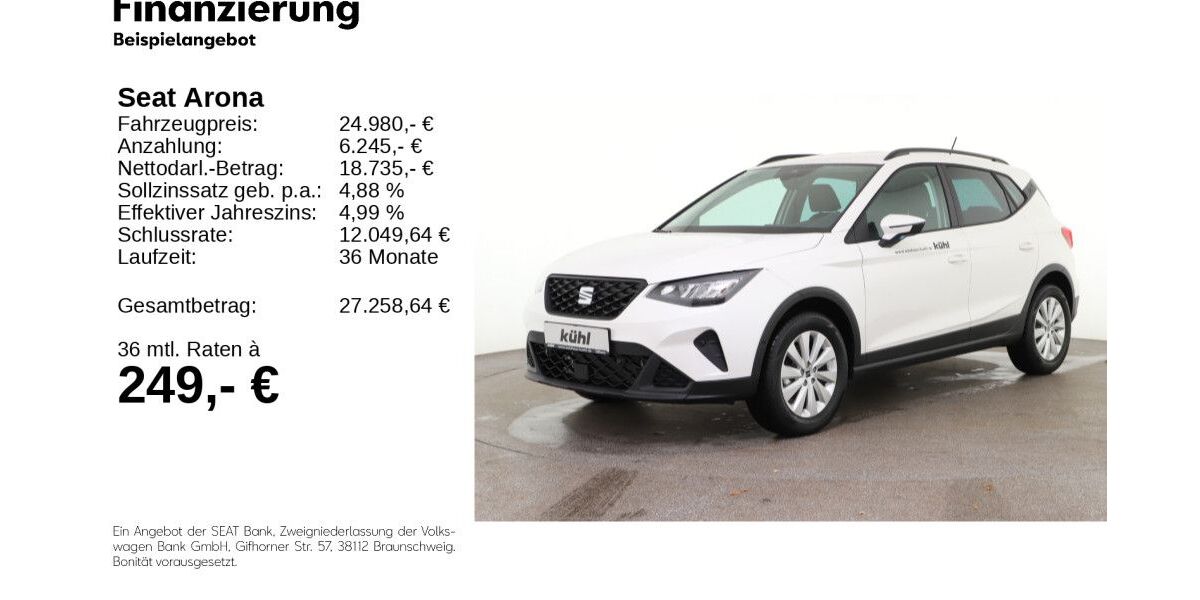 Seat Arona 1.900 km 22.980 &euro; Gifhorn 38518