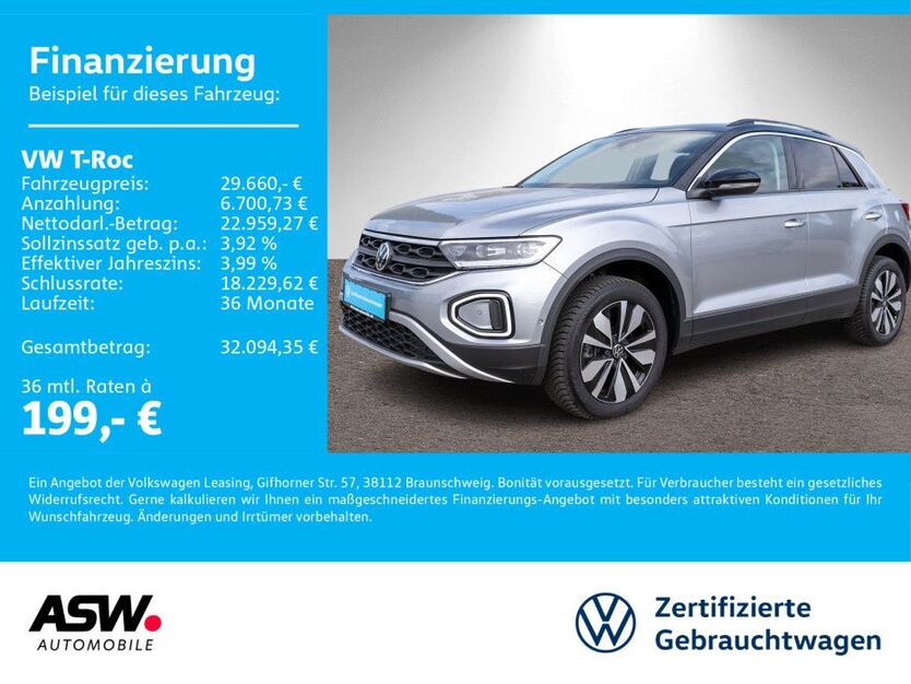 VW T-Roc 25.700 km 29.660 € Bad Rappenau 74906