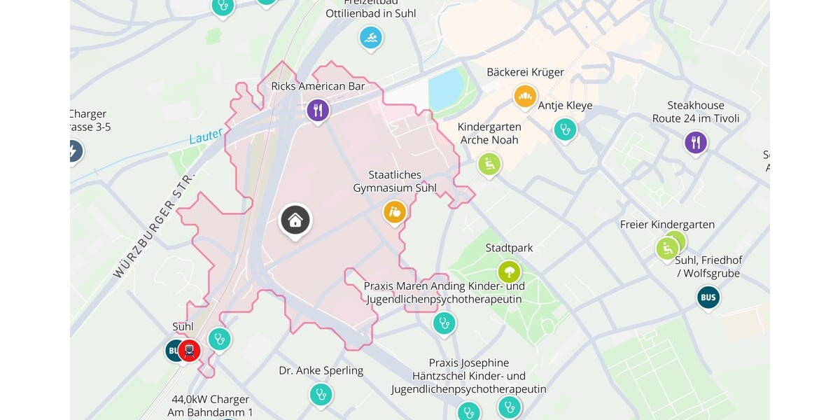 Attraktive Büro- oder Praxisfläche in zentraler Lage von Suhl – alles fußläufig erreichbar - Gewerbeobjekt Suhl | Angebot:25987176