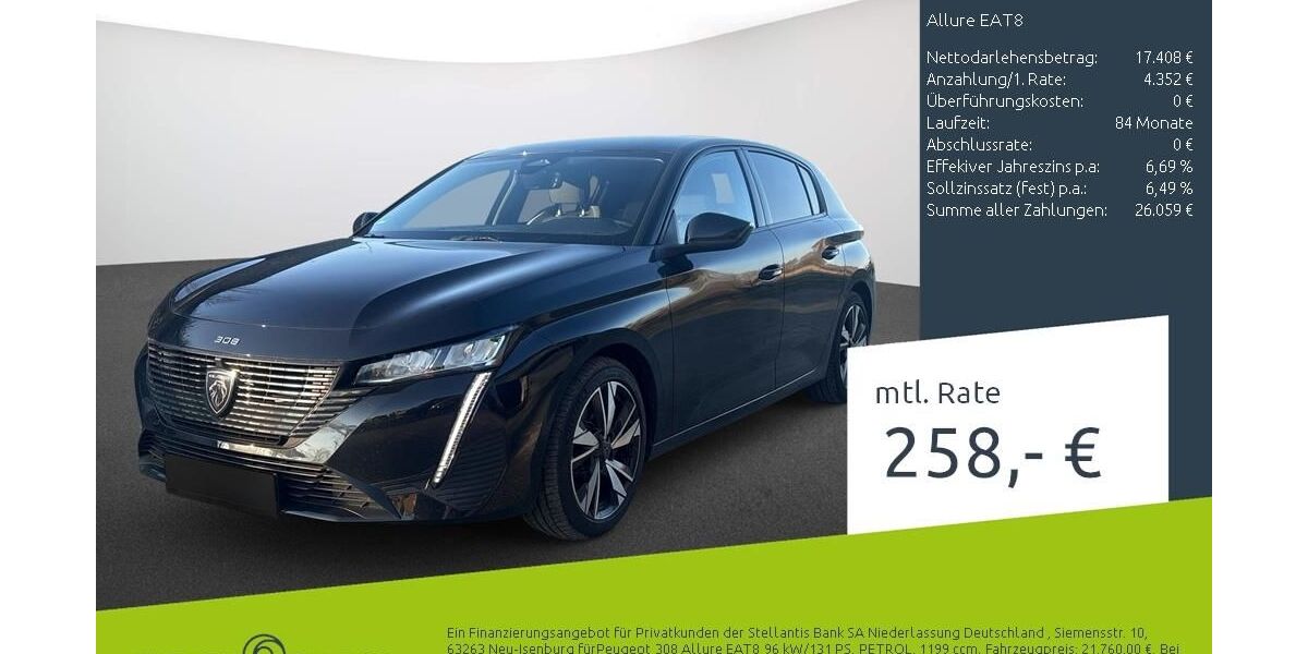 Peugeot 308 18.984 km 21.160 &euro; Dülmen 48249