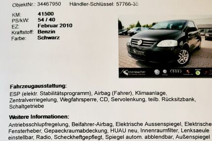 VW Fox 100.121 km 3.150 &euro; Frankenthal 67227