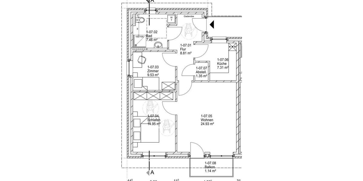 Etagenwohnung Wanderup - 3 Zimmer, 75 m&sup2;, 440&euro; | Angebot:25509772