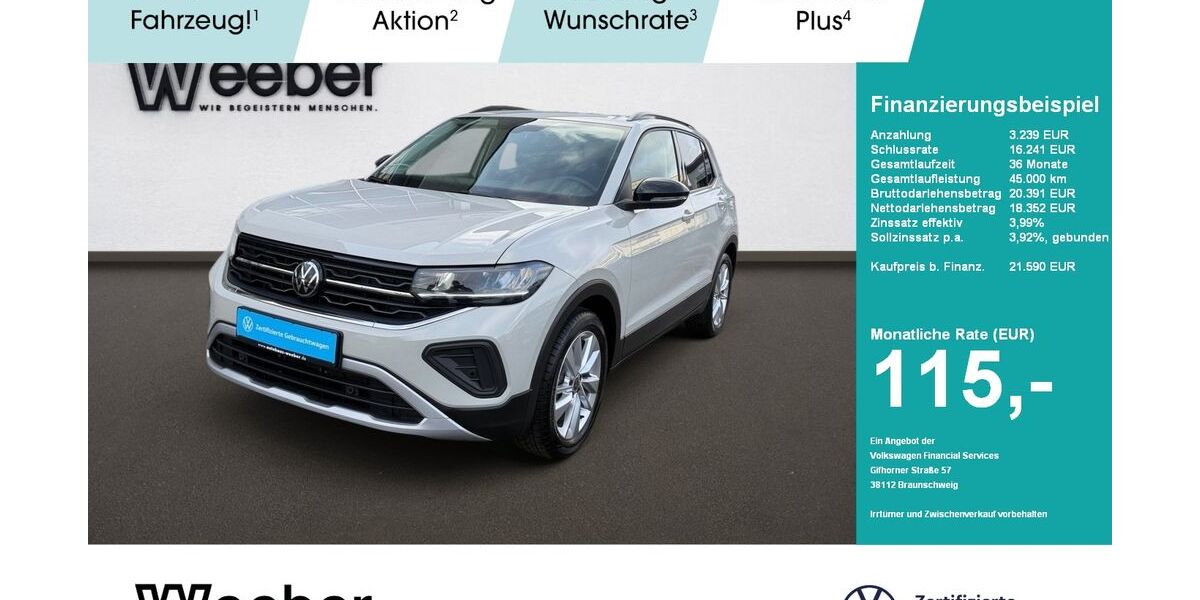 VW T-Cross 11.823 km 21.590 € Weil der Stadt 71263