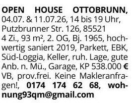 Wohnung Ottobrunn - 4 Zimmer, 92 m&sup2;, 538.000&euro; | Angebot:27021016