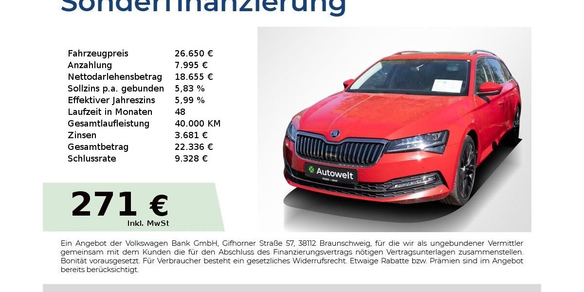 Skoda Superb 101.750 km 26.650 &euro; Nürnberg 90431