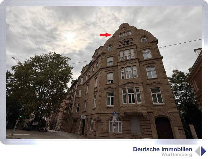 Extravagante 2,5-Zimmer-DG-Mietwohnung (5.+6 DG) in Stuttgart- Süd