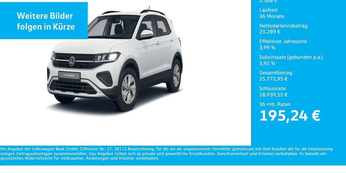 VW T-Cross 3.450 km 25.877 &euro; Dortmund 44141