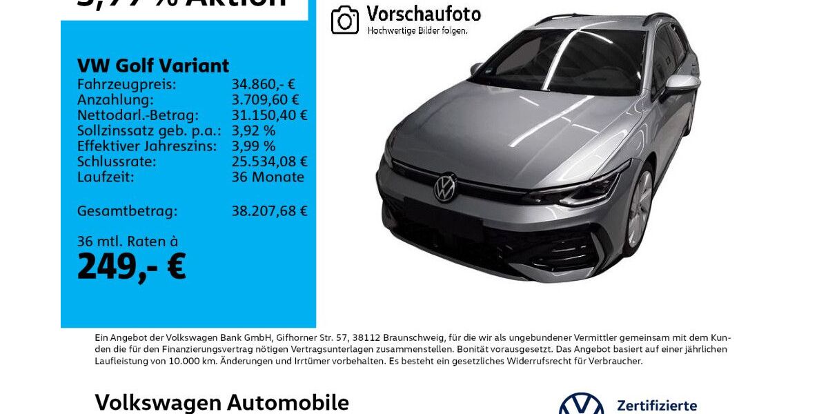 VW Golf 16.561 km 33.960 &euro; Leipzig 04178