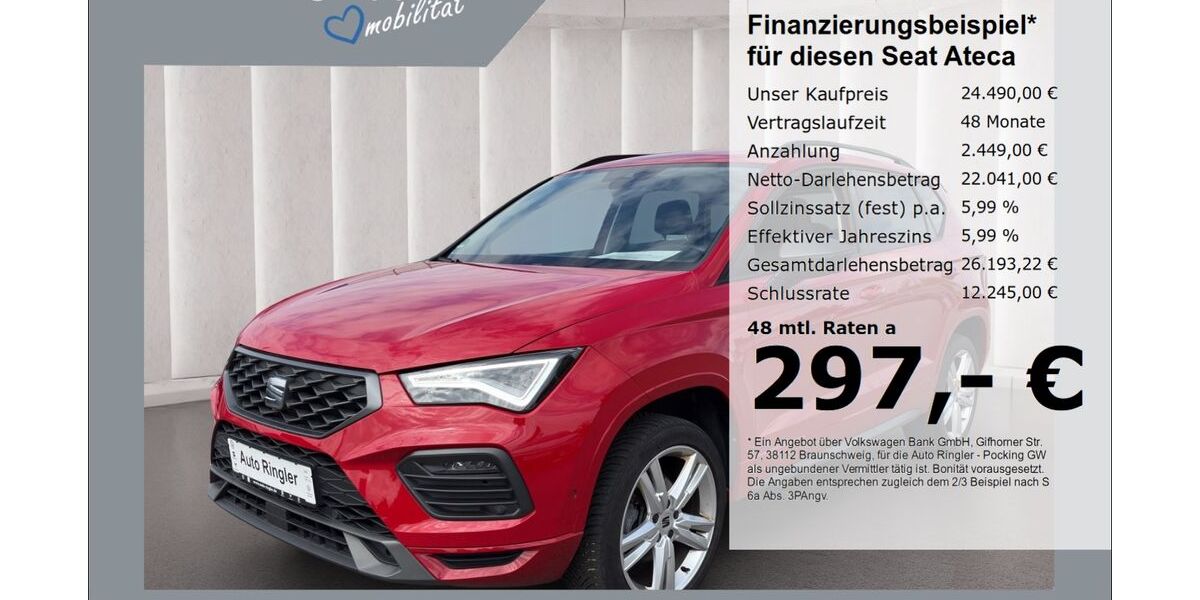 Seat Ateca 39.984 km 24.490 &euro; Pocking 94060