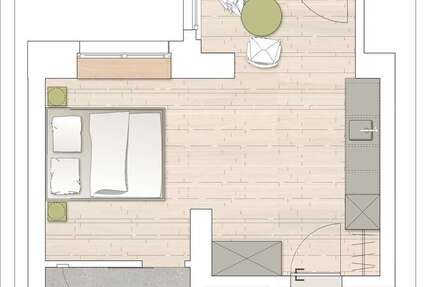 Wohnung Stuttgart Stuttgart-Süd - 1 Zimmer, 30 m&sup2;, 1.050&euro; | Angebot:26365259
