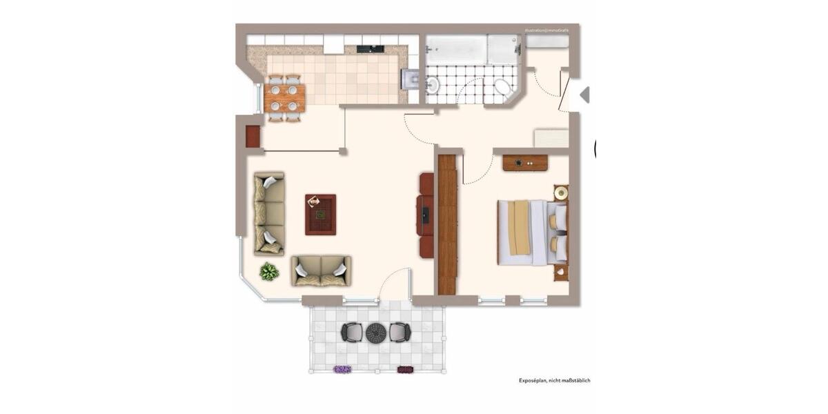 Erdgeschoßwohnung Limburg an der Lahn - 2 Zimmer, 76 m&sup2;, 239.000&euro; | Angebot:26863909