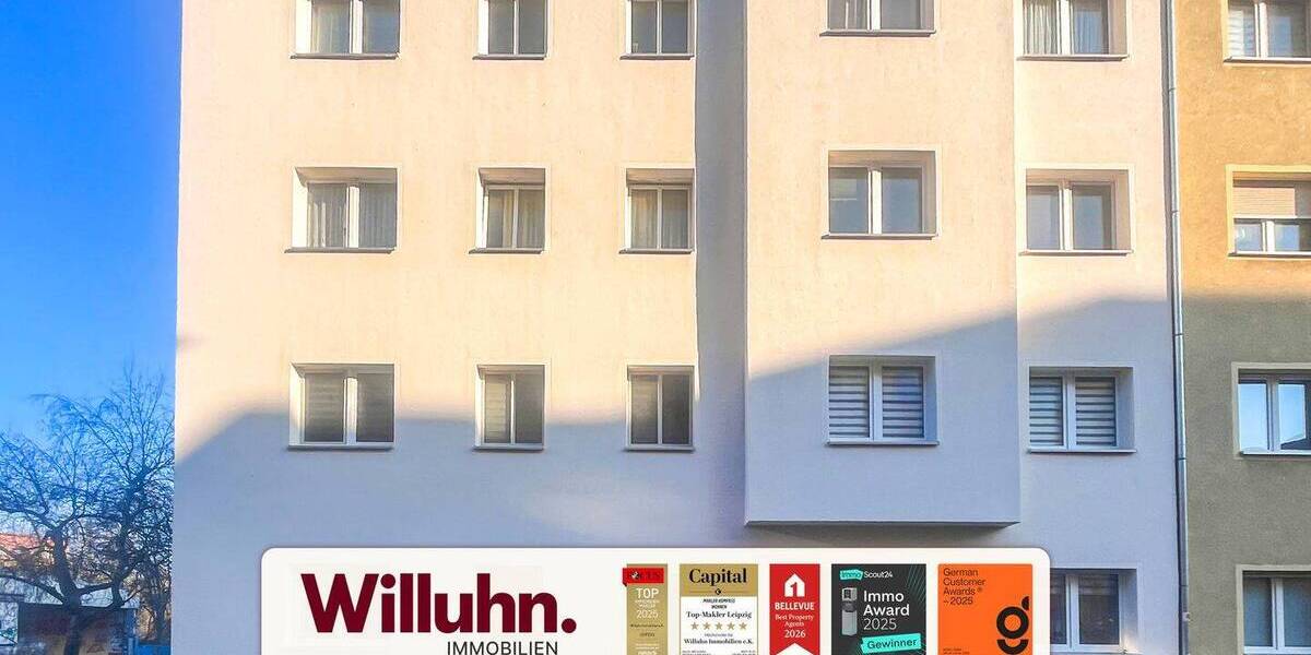 Etagenwohnung Leipzig Eutritzsch - 2 Zimmer, 46 m&sup2;, 600&euro; | Angebot:26824910