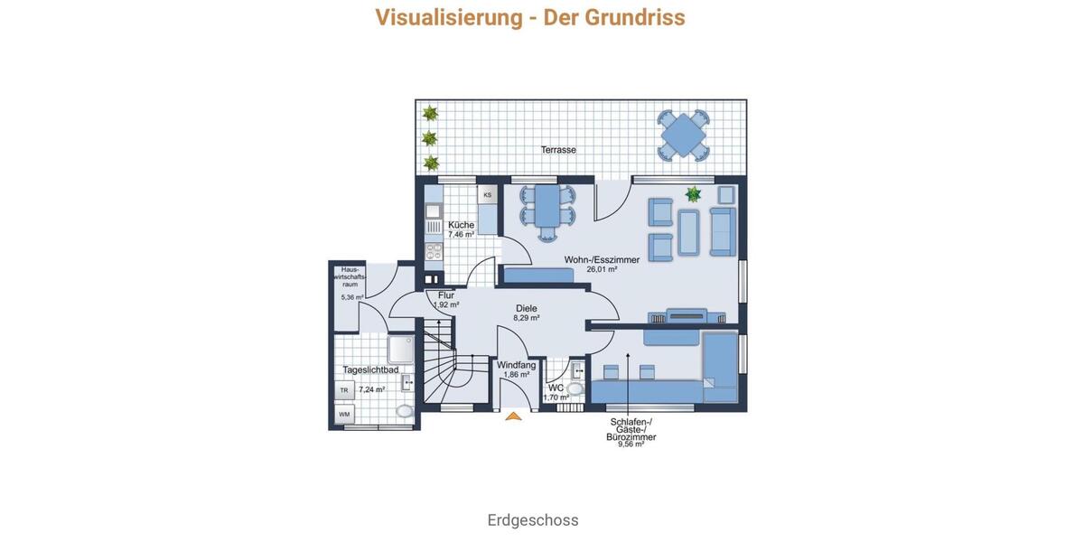 Einfamilienhaus Twist - 4 Zimmer, 101 m&sup2;, 1.150&euro; | Angebot:25393058