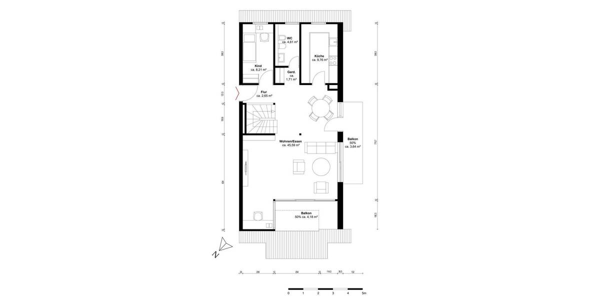 Etagenwohnung Konstanz Dingelsdorf - 3 Zimmer, 116 m&sup2;, 980.000&euro; | Angebot:26260818