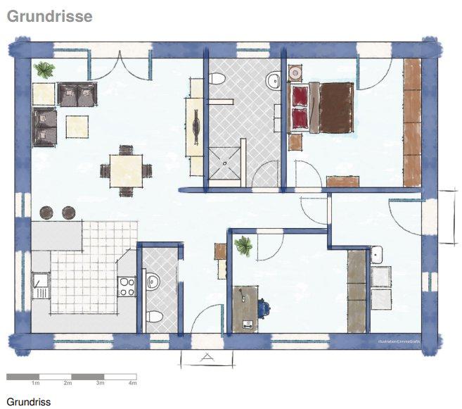 Bungalow Tönning - 3 Zimmer, 100 m&sup2;, 495.000&euro; | Angebot:26975077