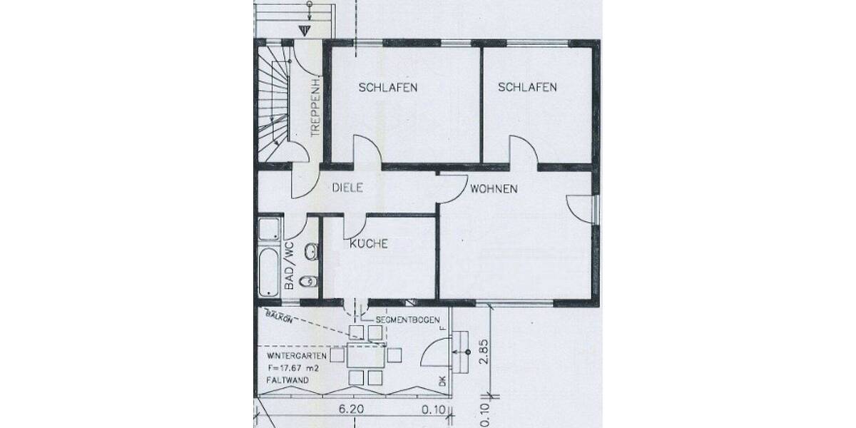 Etagenwohnung Waldkraiburg - 3 Zimmer, 90 m&sup2;, 1.100&euro; | Angebot:26799613
