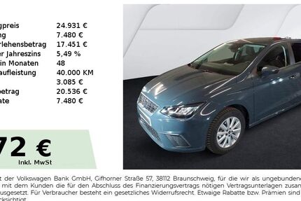 Seat Ibiza 1.450 km 24.931 &euro; Nürnberg 90441