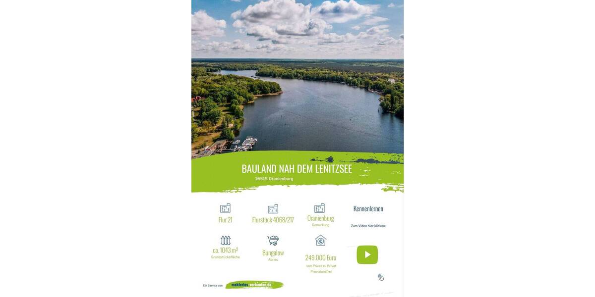 Grundstück Oranienburg - 249.000&euro; | Angebot:26875167