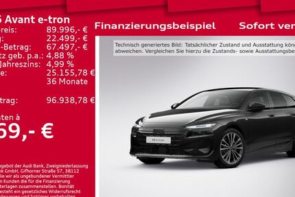 Audi A6 e-tron 6.001 km 89.996 € Berlin 12489