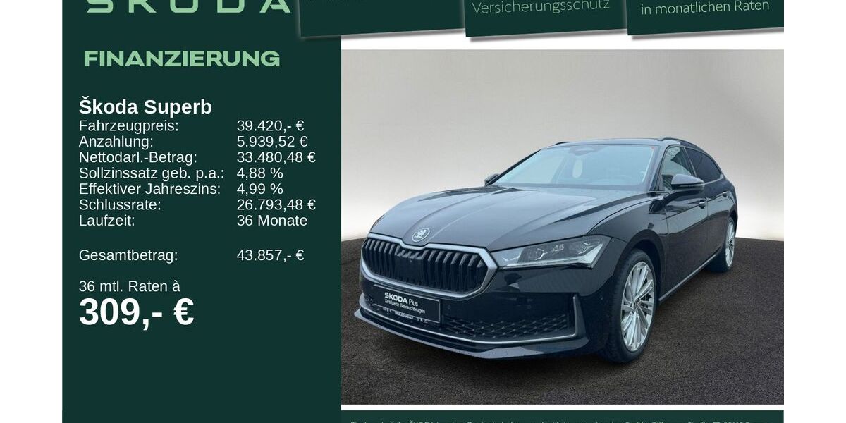 Skoda Superb 15.839 km 37.920 &euro; Neu-Ulm 89231