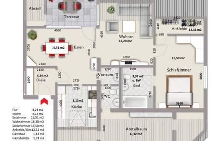 Wohnung Wolfsburg Detmerode - 2.5 Zimmer, 74 m&sup2;, 635&euro; | Angebot:26679205