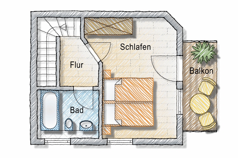NEU SANIERT – KOMPLETT NEUES BAD MIT WANNE & FENSTER – NEUER BODENBELAG – GROSSE SONNENTERRASSE - Maisonettenwohnung Moritzburg Radebeul | Angebot:25440590