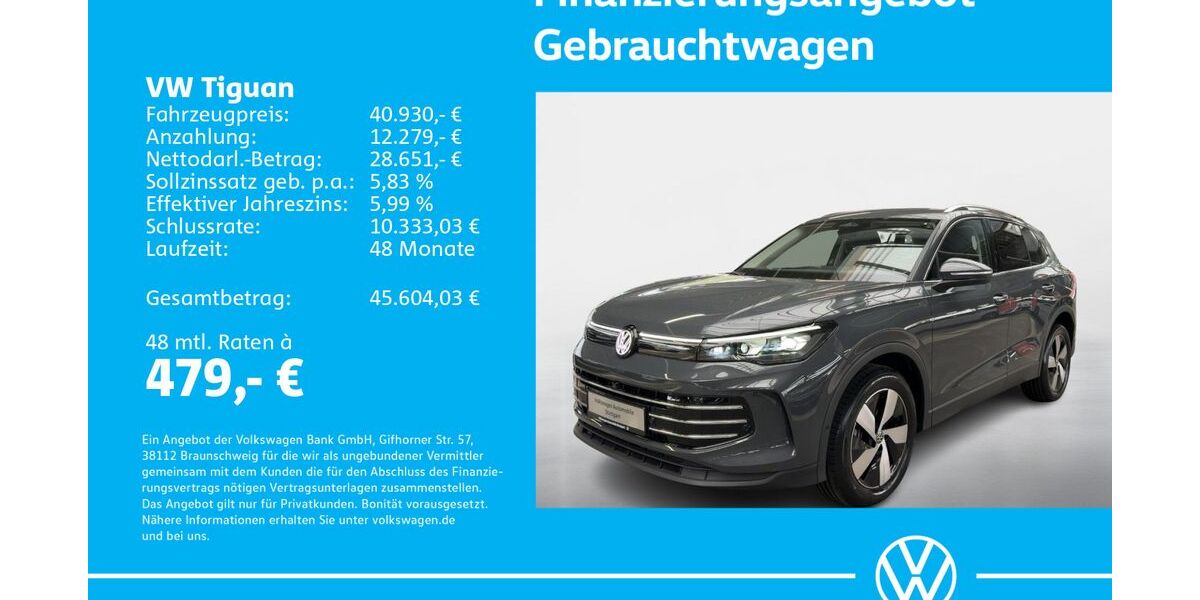 VW Tiguan 1.505 km 35.930 &euro; Stuttgart-Feuerbach 70469