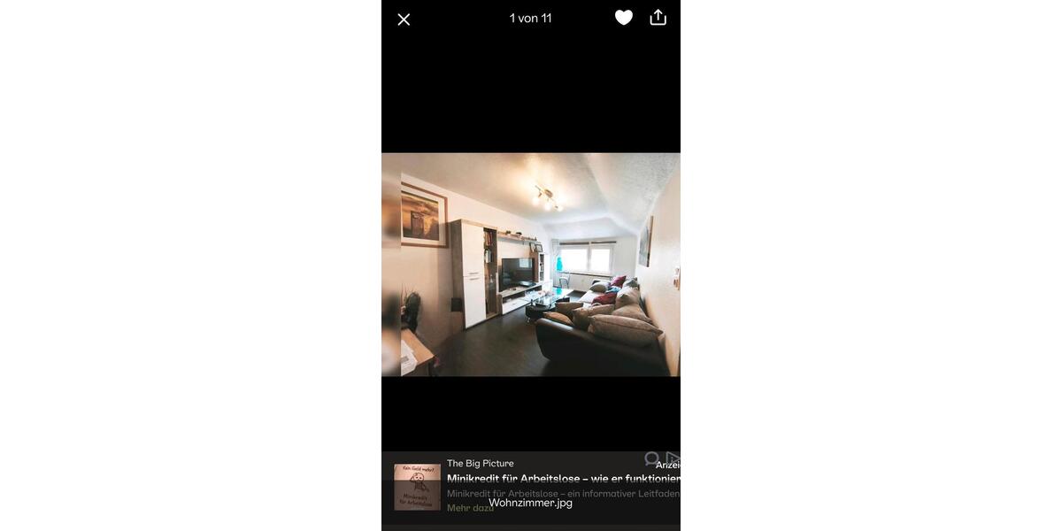 Dachgeschoßwohnung Lollar - 3 Zimmer, 55 m&sup2;, 115.000&euro; | Angebot:25852266