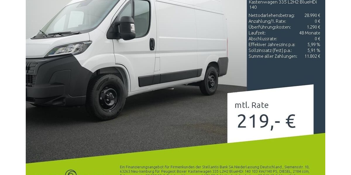 Peugeot Boxer 1.560 km 28.340 &euro; Ahaus 48683