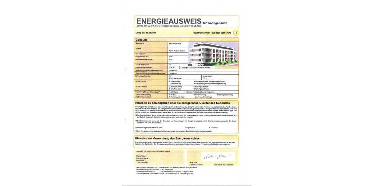 Etagenwohnung Horb am Neckar Horb - 4 Zimmer, 108 m&sup2;, 1.200&euro; | Angebot:26801876