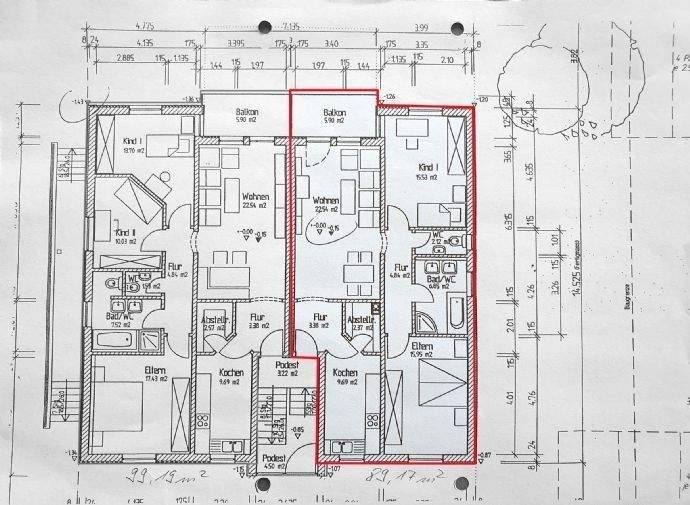 Etagenwohnung Haundorf Dematshof - 3 Zimmer, 89 m&sup2;, 940&euro; | Angebot:26344046