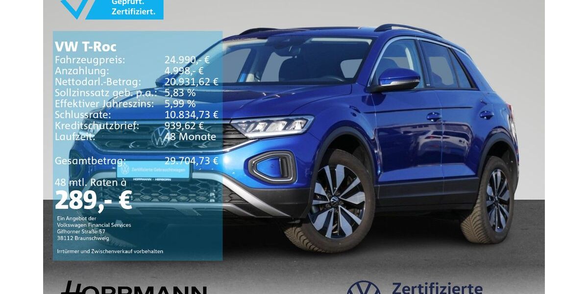 VW T-Roc 28.172 km 24.990 &euro; Herborn 35745