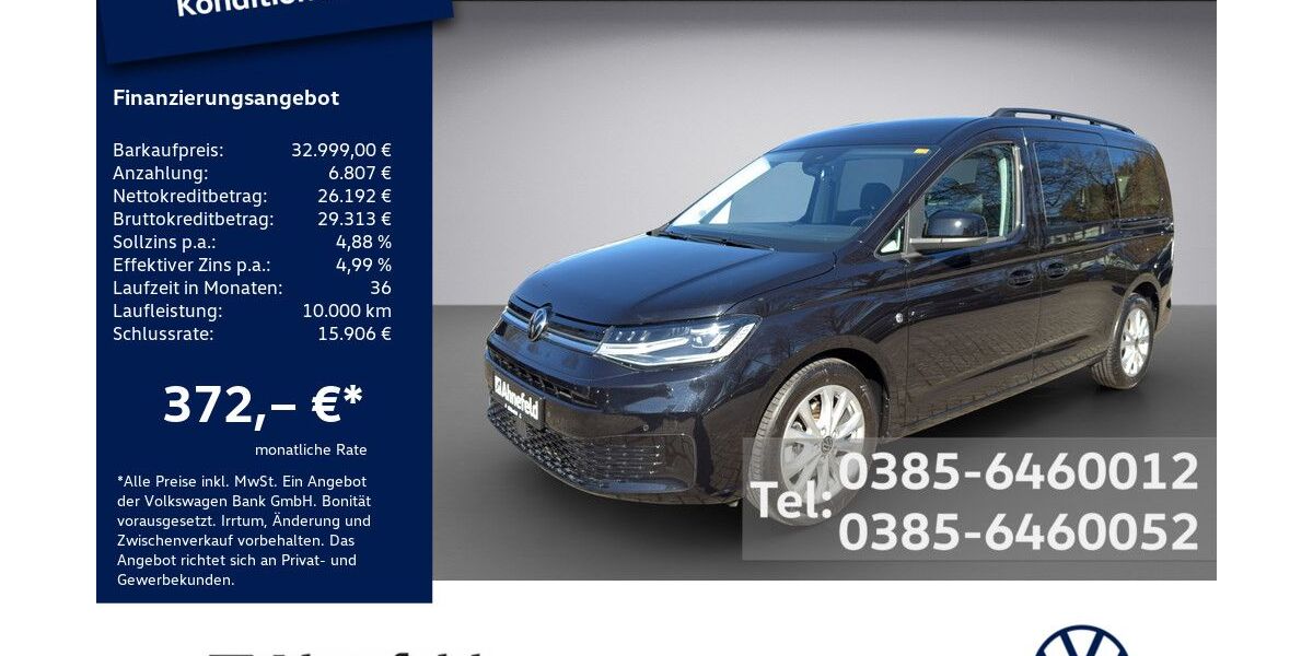 VW Caddy Maxi 41.000 km 31.999 &euro; Schwerin 19061