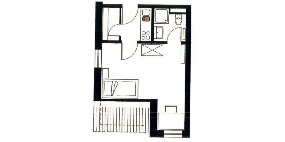 Dachgeschoßwohnung Marburg - 1 Zimmer, 22 m&sup2;, 380&euro; | Angebot:25269896