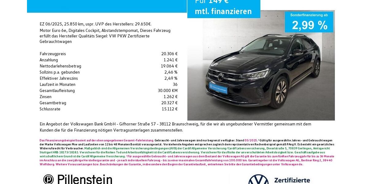 VW Taigo 25.850 km 19.807 &euro; Fürth 90762